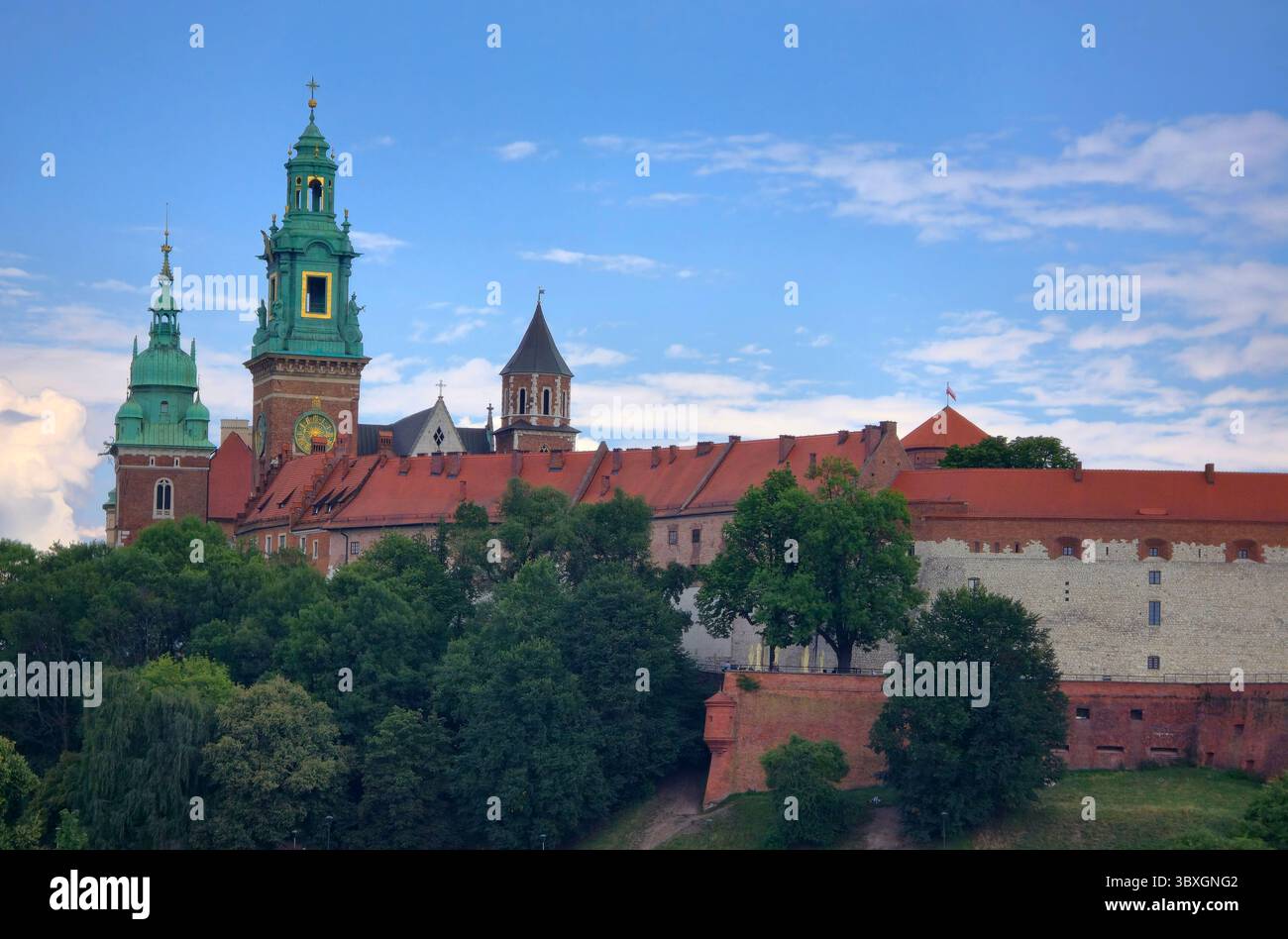 Le Château Royal de Wawel à Cracovie, Pologne. Banque D'Images
