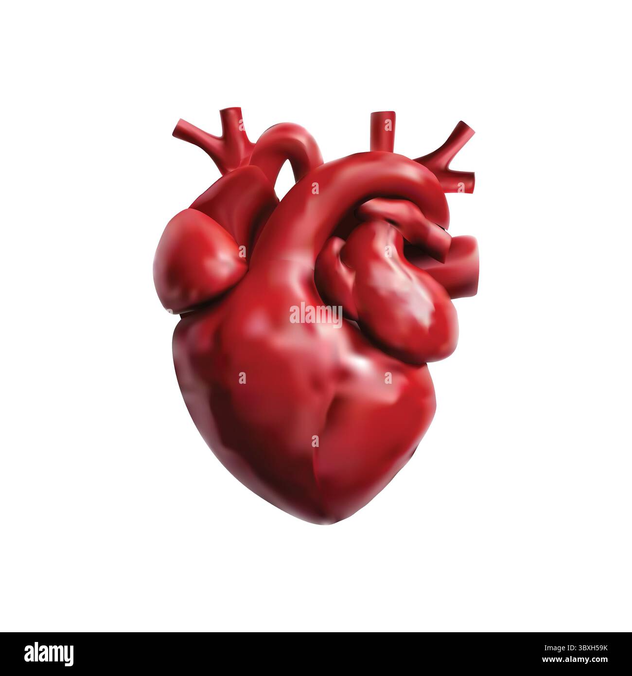 illustration de coeur sur fond blanc vol 01 Illustration de Vecteur