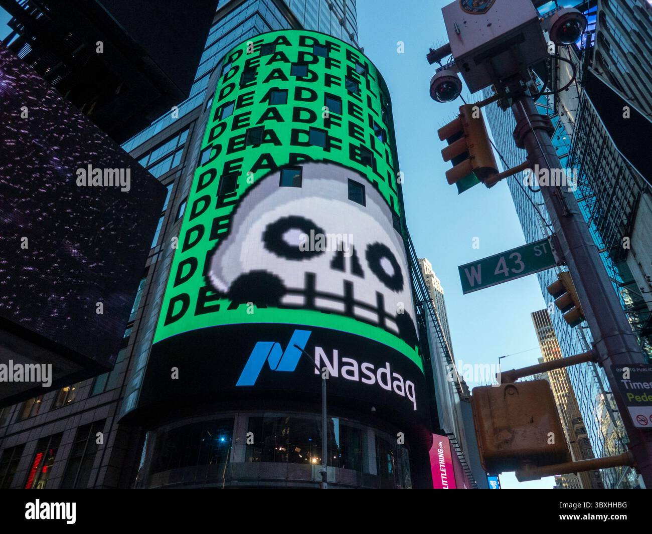 1er novembre 2021, New York, NY, USA : jetons DeadFellaz : art, culture et communauté et évolution de la technologie IP et NFT. Innover et autonomiser au sein de l’espace NFT sur la blockchain Ethereum. (Crédit image : © John Marshall Mantel/ZUMA Press Wire) Banque D'Images