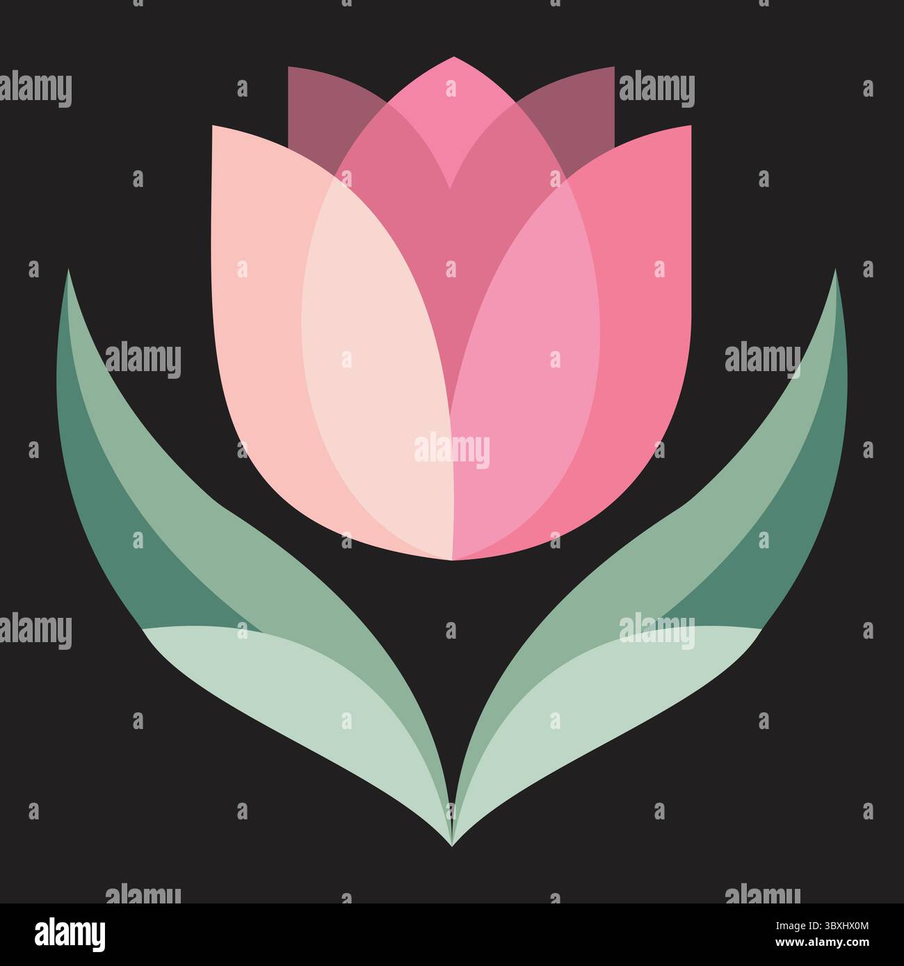 'Illustration tulipe stylisée' Illustration de Vecteur