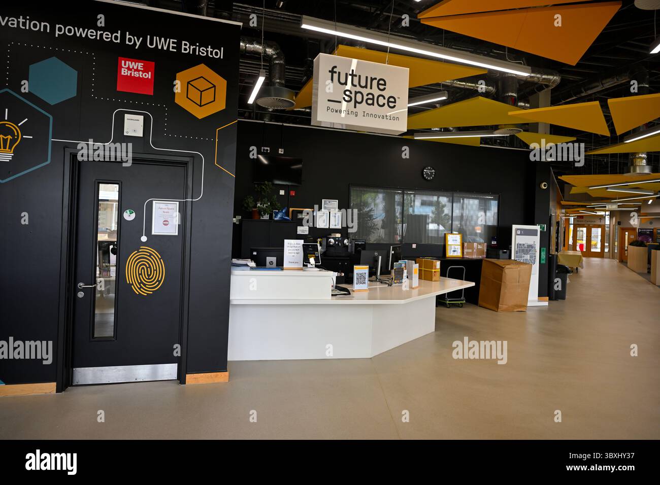 University of the West of England, UWE Bristol, University Enterprise zone, future Space Building Business incubateur Banque D'Images