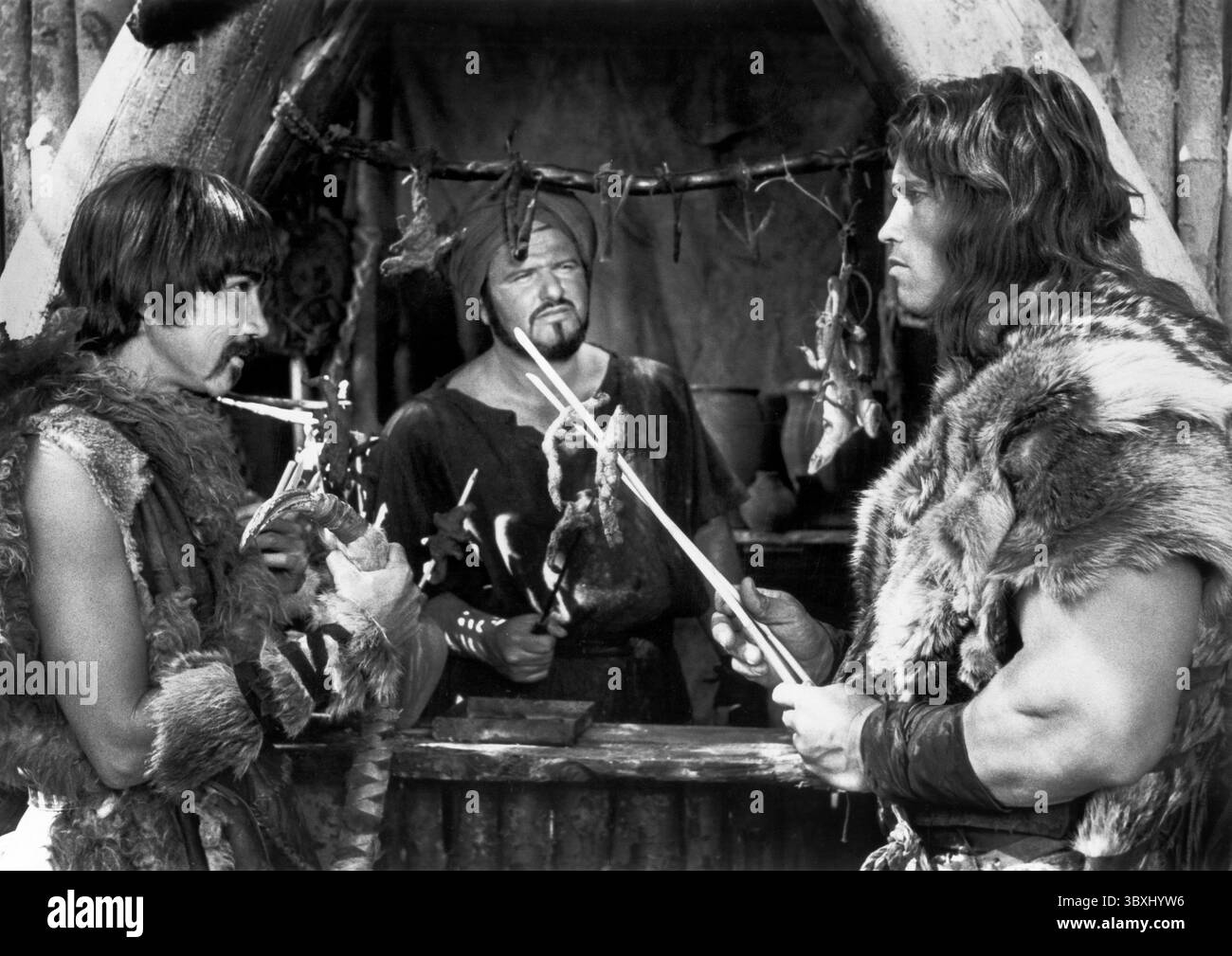 31 décembre 2020, États-Unis : Arnold Schwarzenegger, sur le plateau du film, ''Conan le barbare'', Universal Pictures, 20th Century-Fox, 1982 (crédit image : © JT Vintage/Glasshouse via ZUMA Press Wire) Banque D'Images