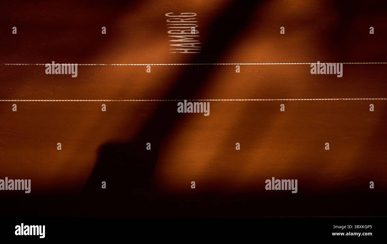 Hambourg, Hambourg, Allemagne. 18 juillet 2025. Impressions les lettres DE HAMBOURG sur le court lors du MSC Hamburg Ladies Open - Womens Tennis, WTA250, 18.7,2025, Hambourg (Tennis am Rothenbaum), Allemagne, Foto : Mathias Schulz (crédit image : © Mathias Schulz/ZUMA Press Wire) USAGE ÉDITORIAL SEULEMENT ! Non destiné à UN USAGE commercial ! Banque D'Images