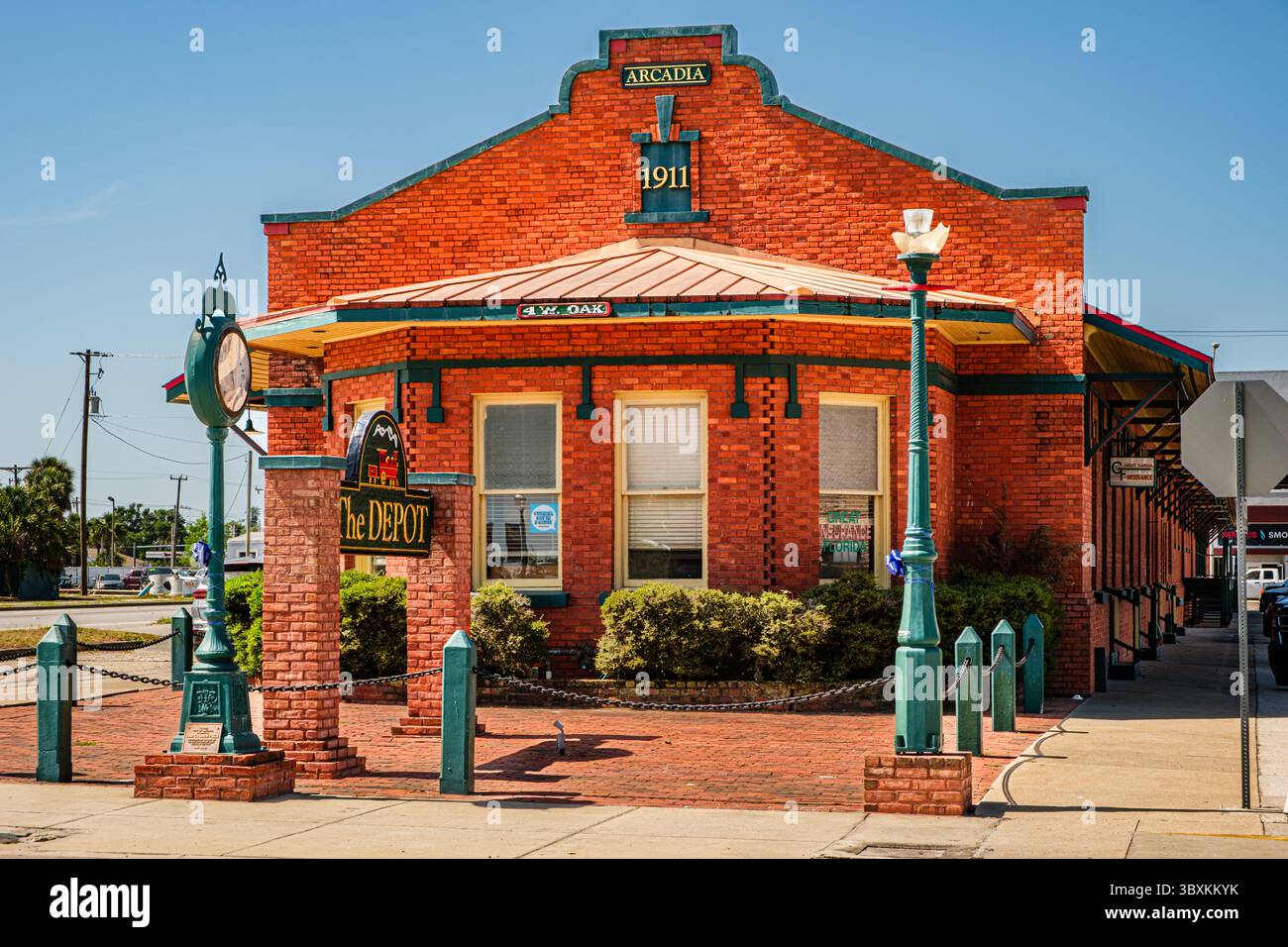 The Depot, West Oak Street, Arcadia, Floride Banque D'Images