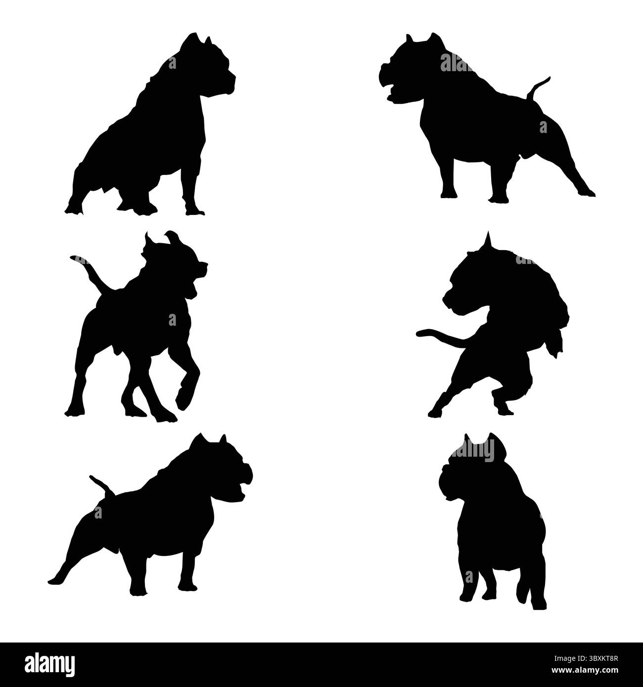 Premium Vector Seamless fond Pitbull sur un fond blanc Illustration de Vecteur