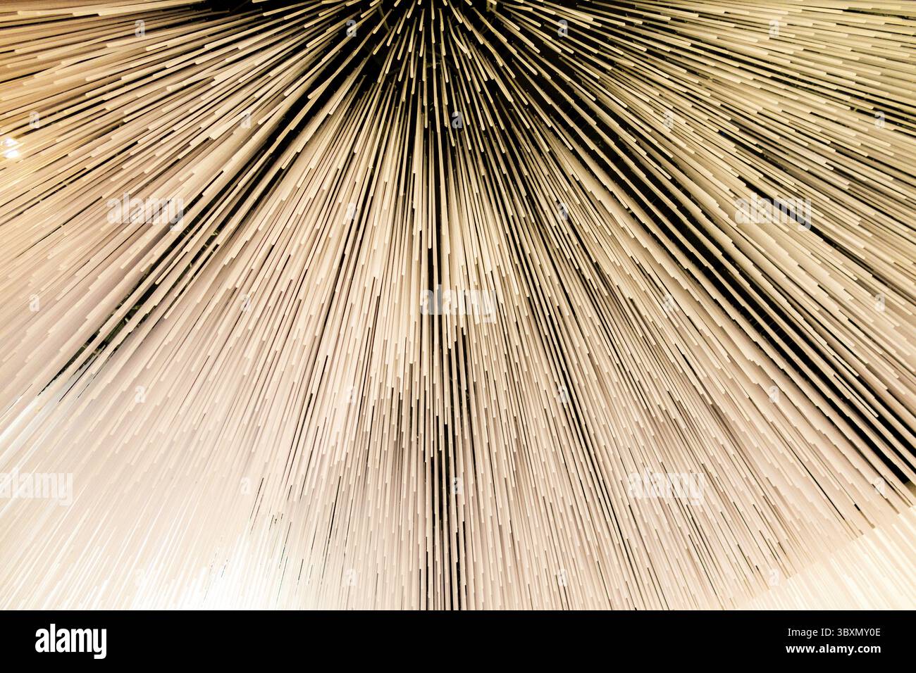 Fond d'écran coloré de conception de technologie avec des lignes de rayons et composition créative d'étoiles, fond abstrait Banque D'Images
