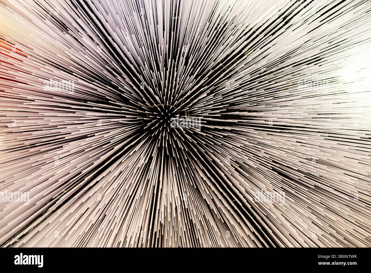 Fond d'écran de conception de technologie abstraite avec des lignes de rayons et étoile. Effet fascinant futuriste Banque D'Images