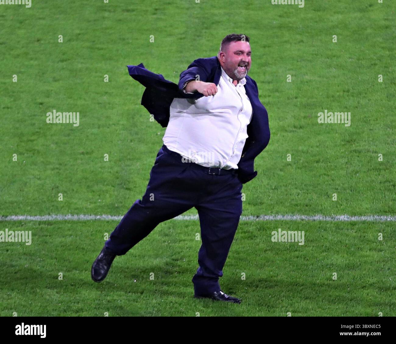 Matt Ellis de Wakefield Trinity célèbre après le match de la 19e ronde de Betfred Super League Huddersfield Giants vs Wakefield Trinity au Accu Stadium, Huddersfield, Royaume-Uni, le 18 juillet 2025 (photo Sam Eaden/News images) Banque D'Images