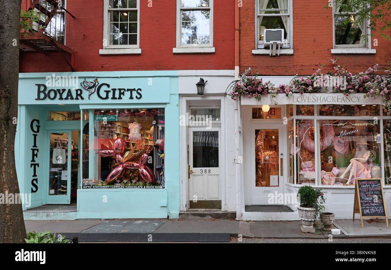 Magasins spécialisés colorés à Greenwich Village Banque D'Images