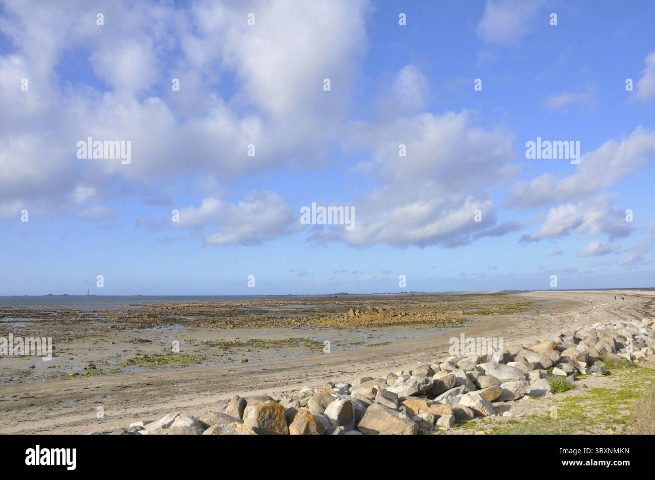 Découverte de la côte bretonne, sillon Talbert. Belle région de France, France Banque D'Images