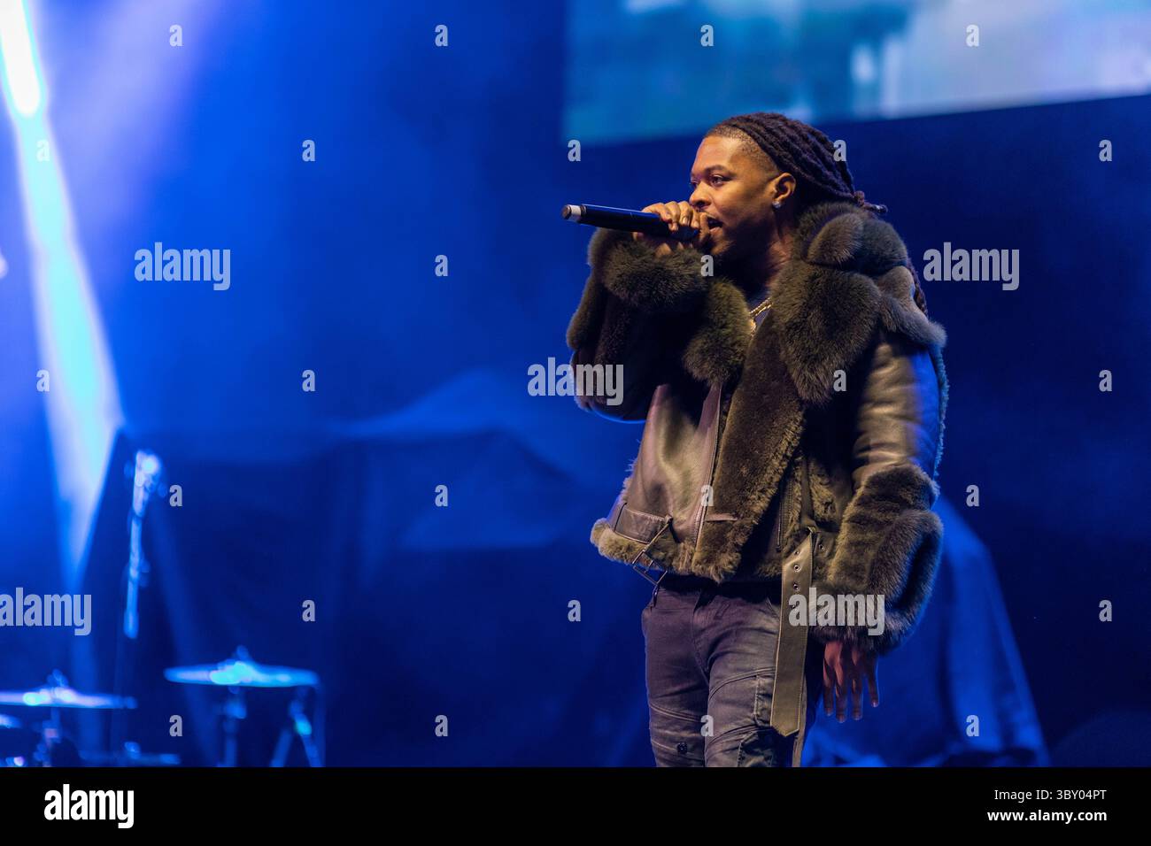 18 décembre 2021, Chicago, Illinois, États-Unis : le rappeur CAPELLA GREY (CURTIS JACKSON II) lors de l'iHeartRadio WGCI Big Jam au United Center à Chicago, Illinois (crédit image : © Daniel DeSlover/ZUMA Press Wire) Banque D'Images