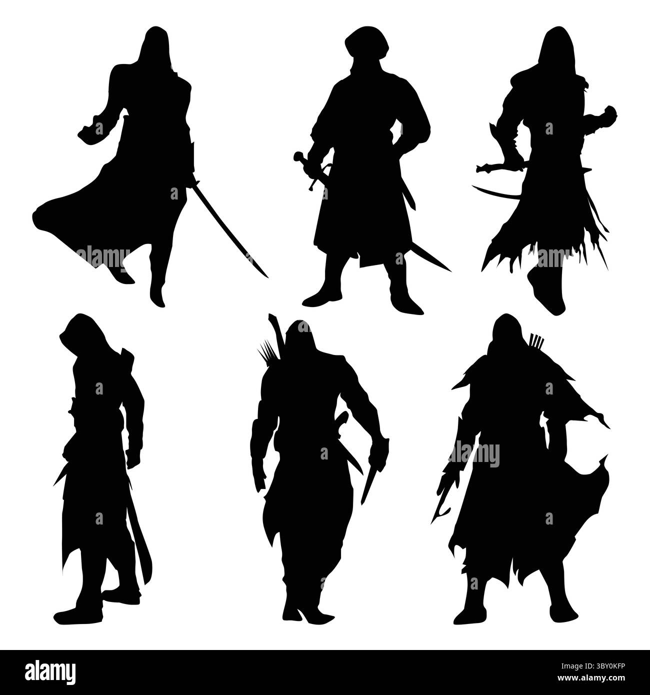 Illustration vectorielle de Saladin ibn Ayyub, un chef militaire et politique musulman vol 03 Illustration de Vecteur