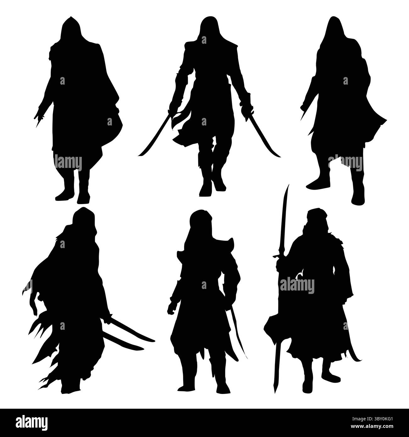 Illustration vectorielle de Saladin ibn Ayyub, un chef militaire et politique musulman vol 02 Illustration de Vecteur