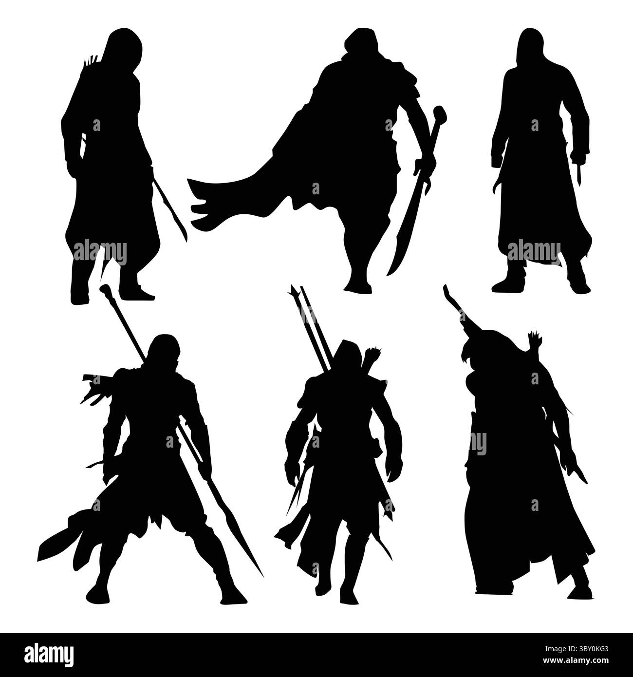 Illustration vectorielle de Saladin ibn Ayyub, un chef militaire et politique musulman vol 01 Illustration de Vecteur