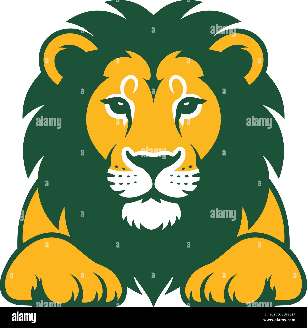 'Illustration de lion stylisée' Illustration de Vecteur