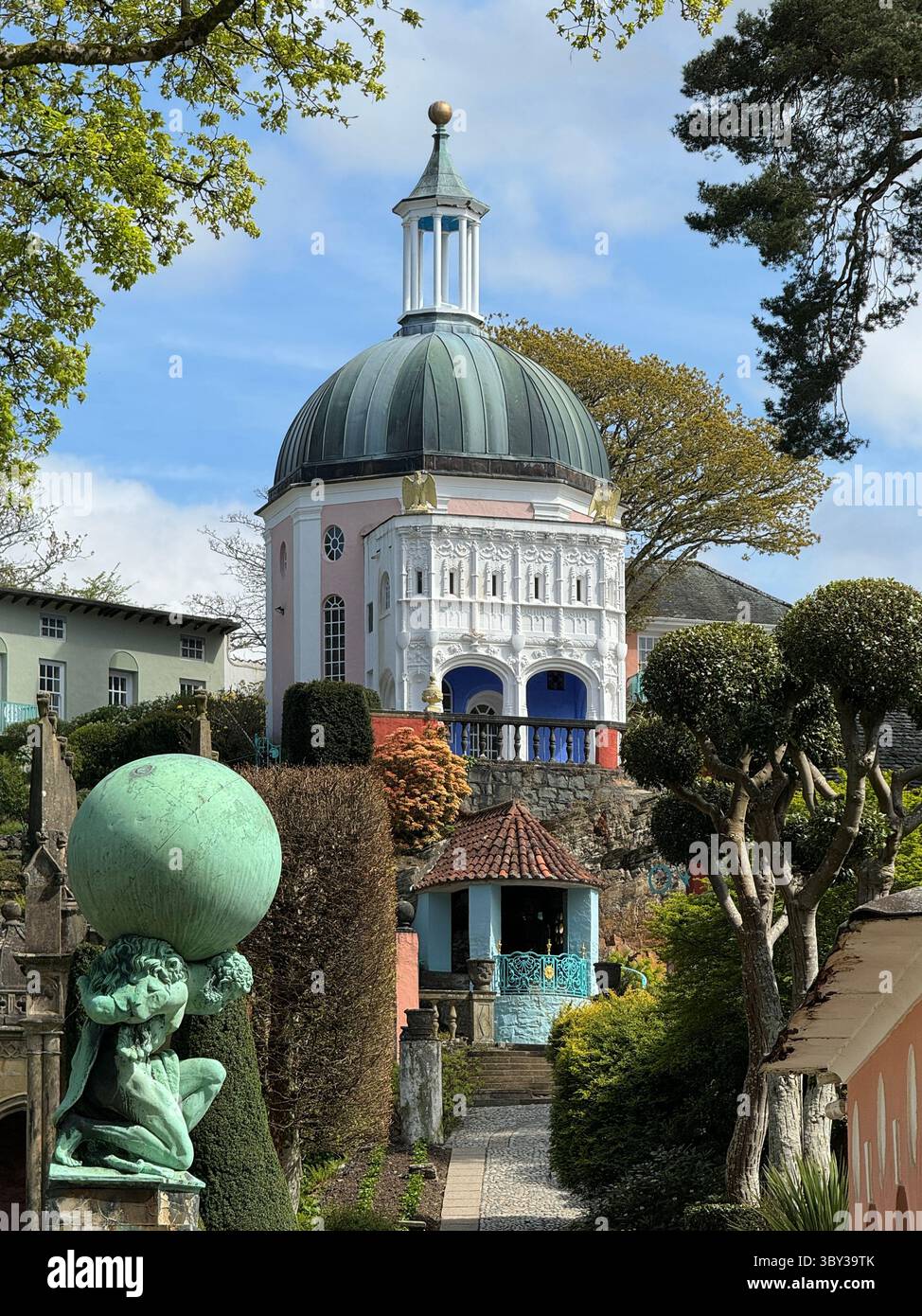 Portmeiron, village italien, pays de Galles, Royaume-Uni Banque D'Images