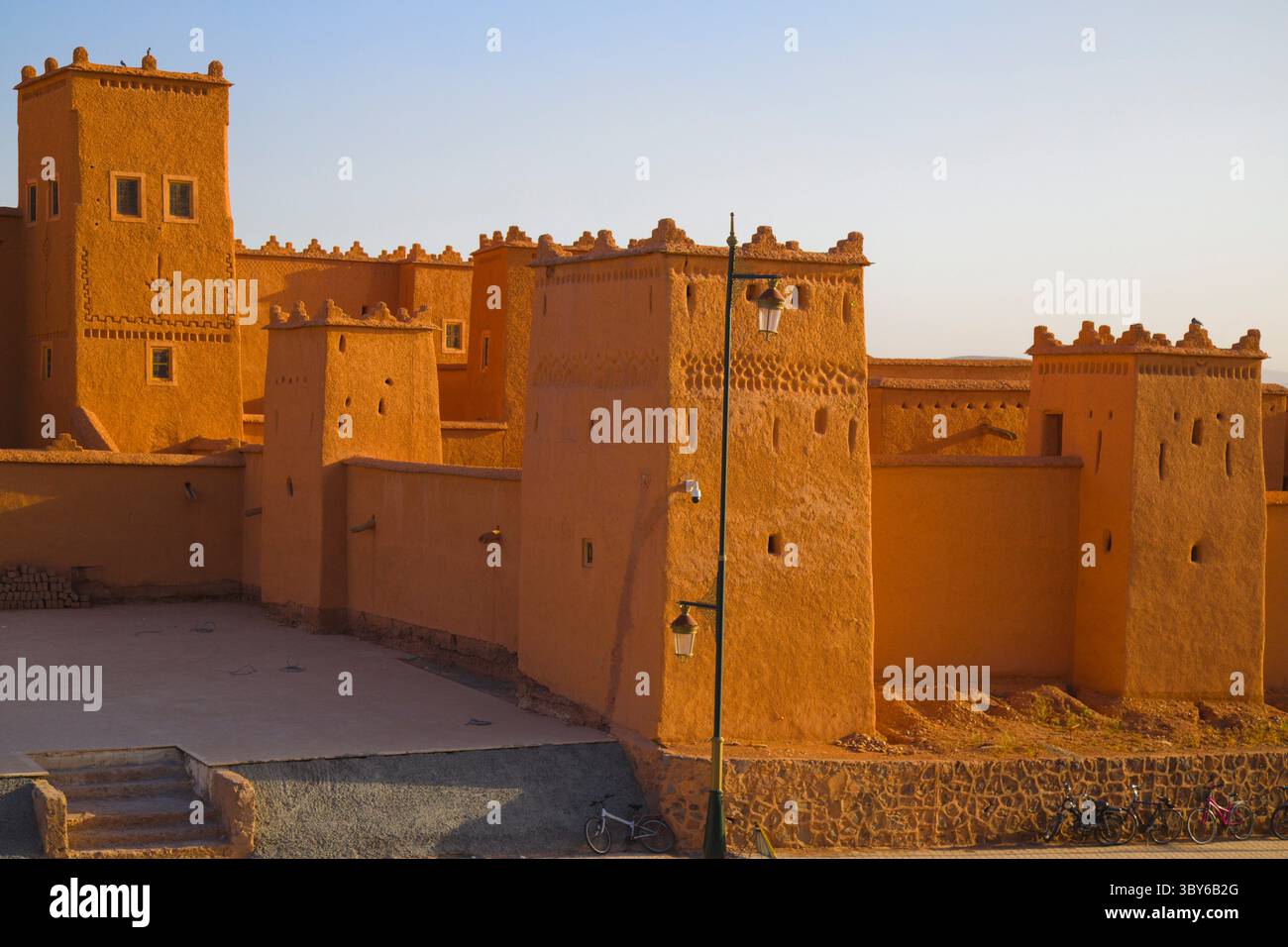 Maroc, Ouarzazate, Kasbah Taourirt, résidence fortifiée, Banque D'Images