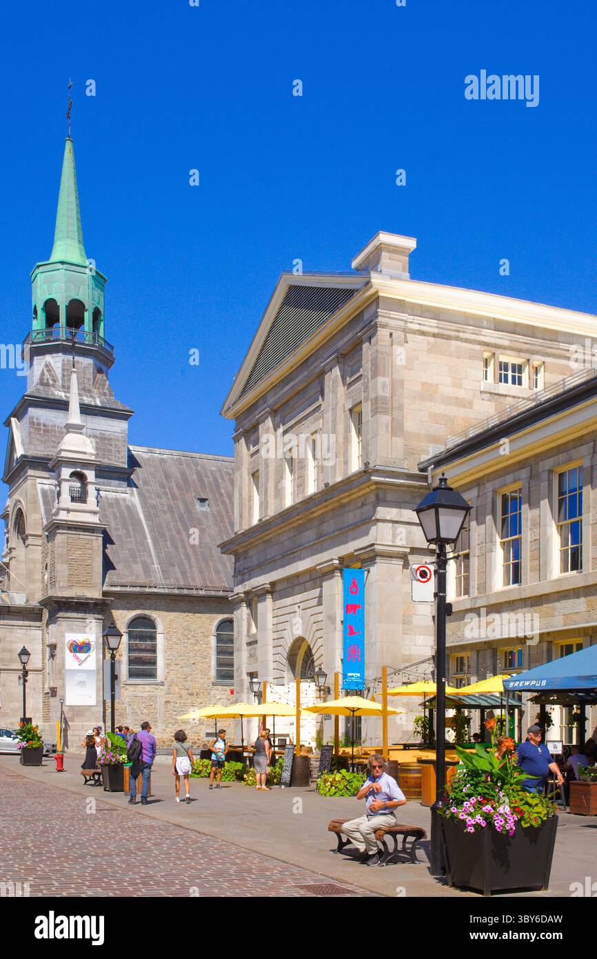 Canada, Québec, Montréal, Vieux-Montréal, Chapelle Bonsecours, Marché Bonsecours, Banque D'Images
