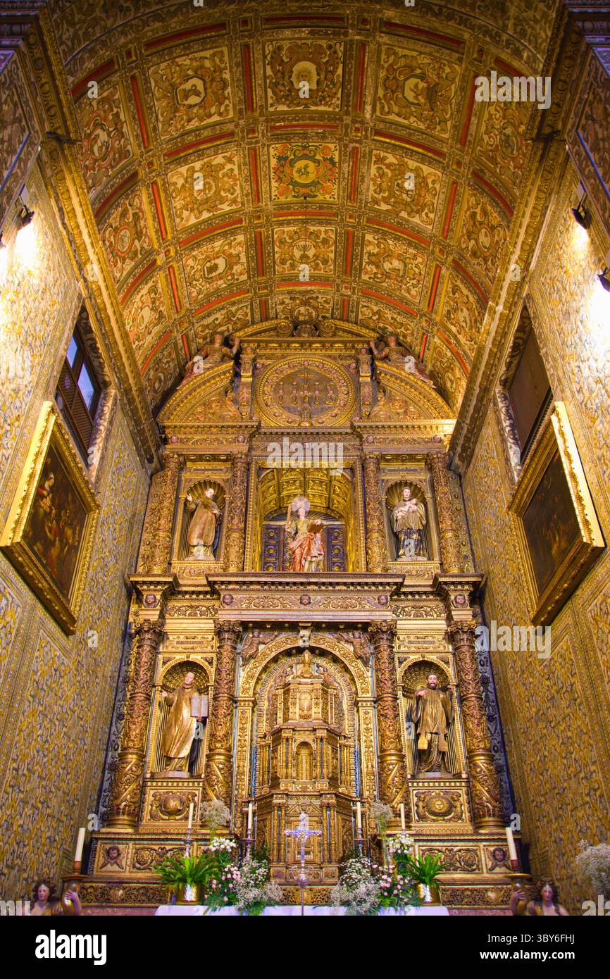Portugal, Madère, Funchal, Sao Joao Evangelista, église, Collège des Jésuites, Banque D'Images