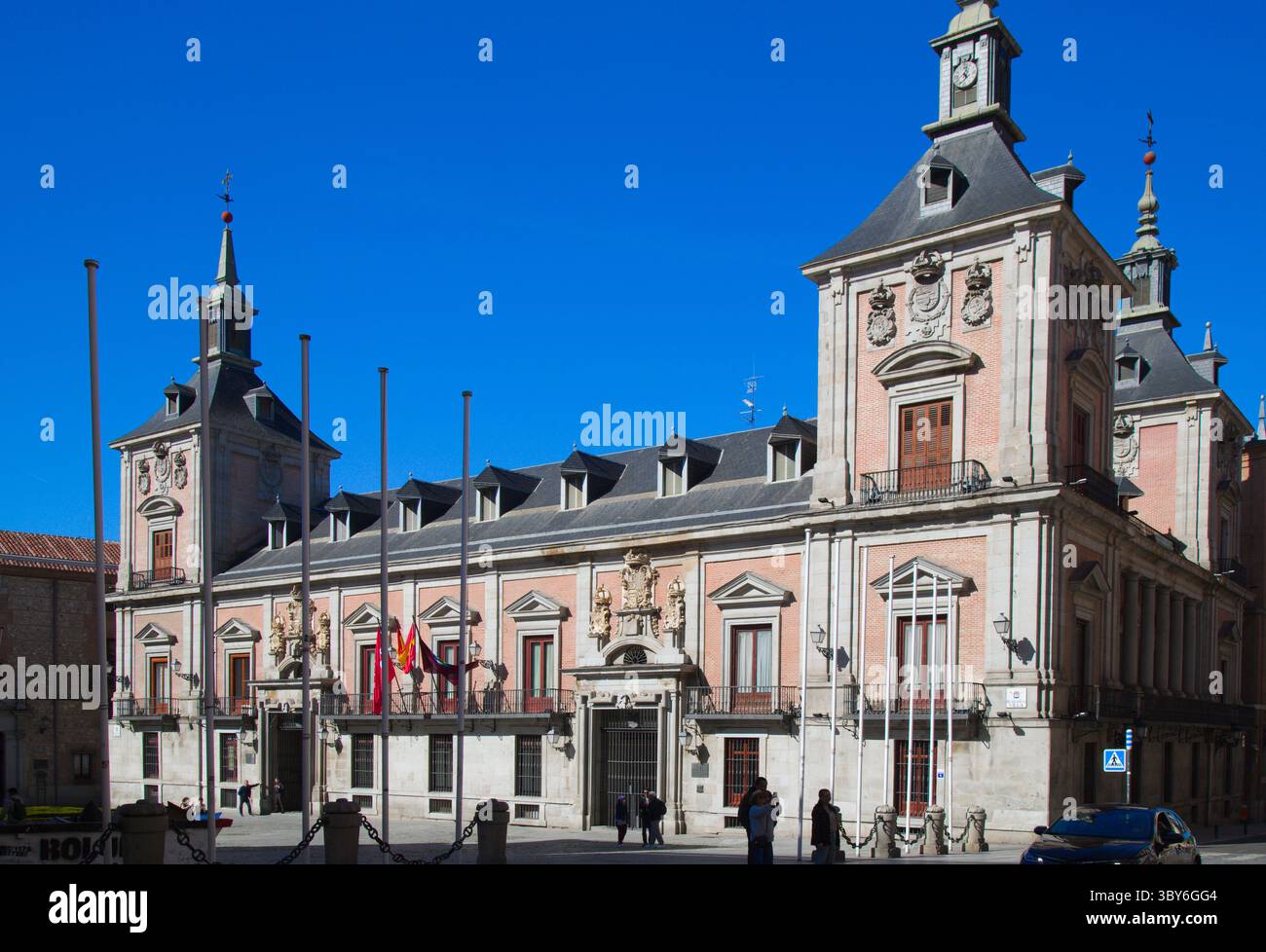 Espagne, Madrid, Plaza de la Villa, Hôtel de ville, repère, monument, Banque D'Images