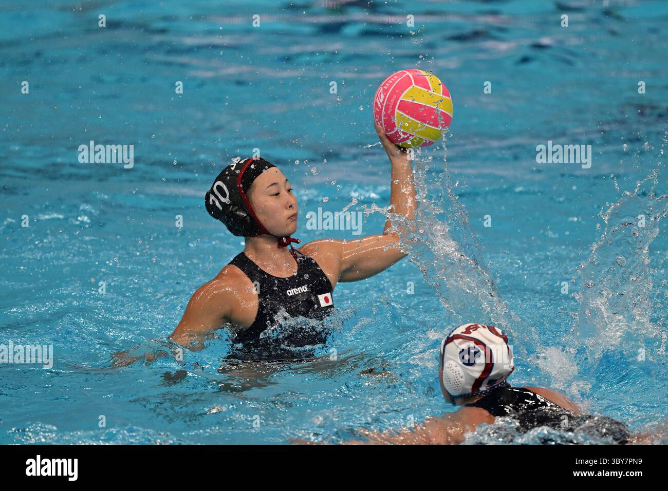 Singapour. 19 juillet 2025. World Aquatics Championships 2025 Singapour Women Water Polo - USA vs Japon les USA atteignent les demi-finales en battant le Japon par 26-8 crédit : Seshadri SUKUMAR/Alamy Live News Banque D'Images