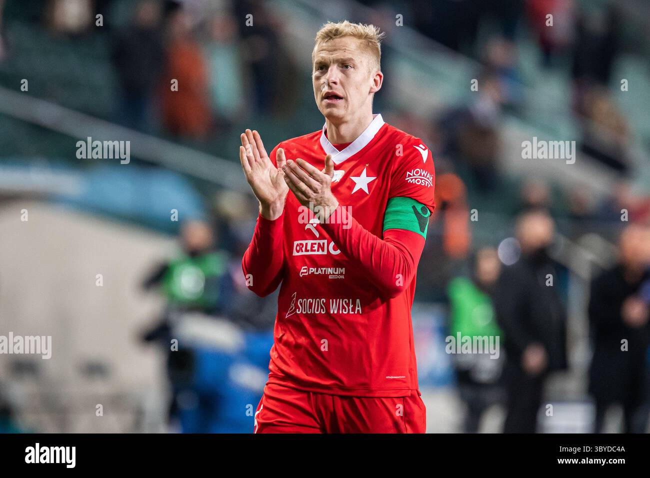 25 février 2022, Varsovie, Pologne : Michal Frydrych de Wisla vu après le match de la Ligue polonaise PKO Ekstraklasa entre Legia Warszawa et Wisla Cracovie au stade municipal du maréchal Jozef Pilsudski Legia Varsovie. (Crédit image : © Mikolaj Barbanell/SOPA images via ZUMA Press Wire) Banque D'Images
