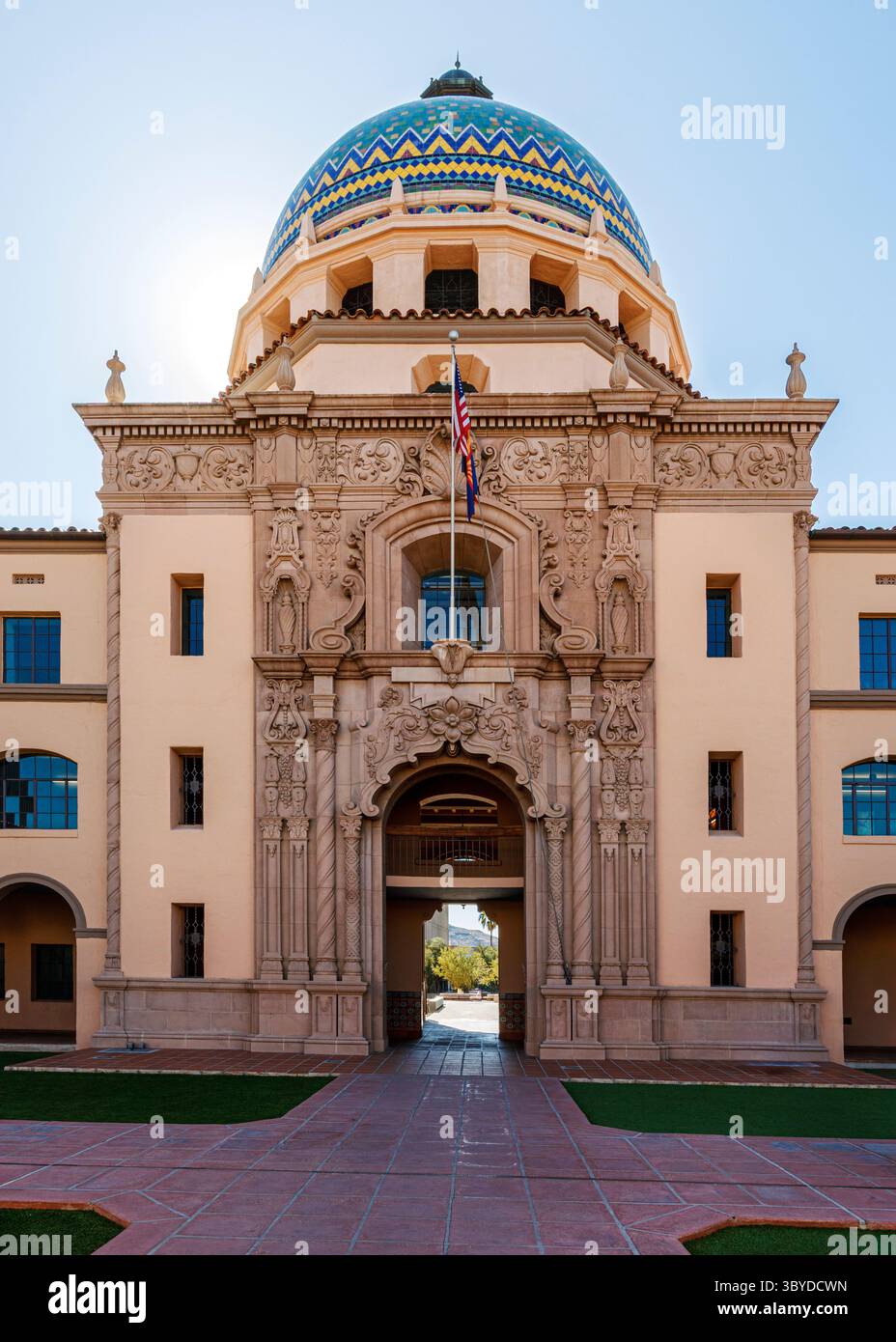 Palais de justice historique du comté de Pima, Tucson, Arizona, États-Unis Banque D'Images