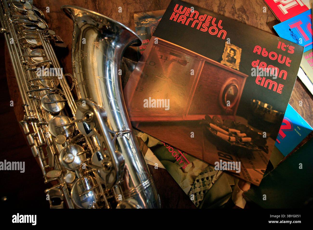 25 juillet 2011 - Detroit, mi, USA - la légende du jazz de Detroit Wendell Harrison vient de sortir son premier album depuis des années intitulé ''It's About Damn Time'' ) (Crédit image : © Mandi Wright/Detroit Free Press via ZUMA Press Wire) Banque D'Images