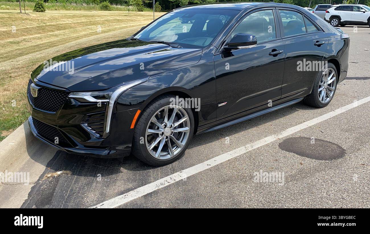 9 février 2021, États-Unis : Super Cruise améliorée sera disponible sur la Cadillac CT4 plus tard cette année. (Crédit image : © Mark Phelan/Detroit Free Press via ZUMA Press Wire) Banque D'Images