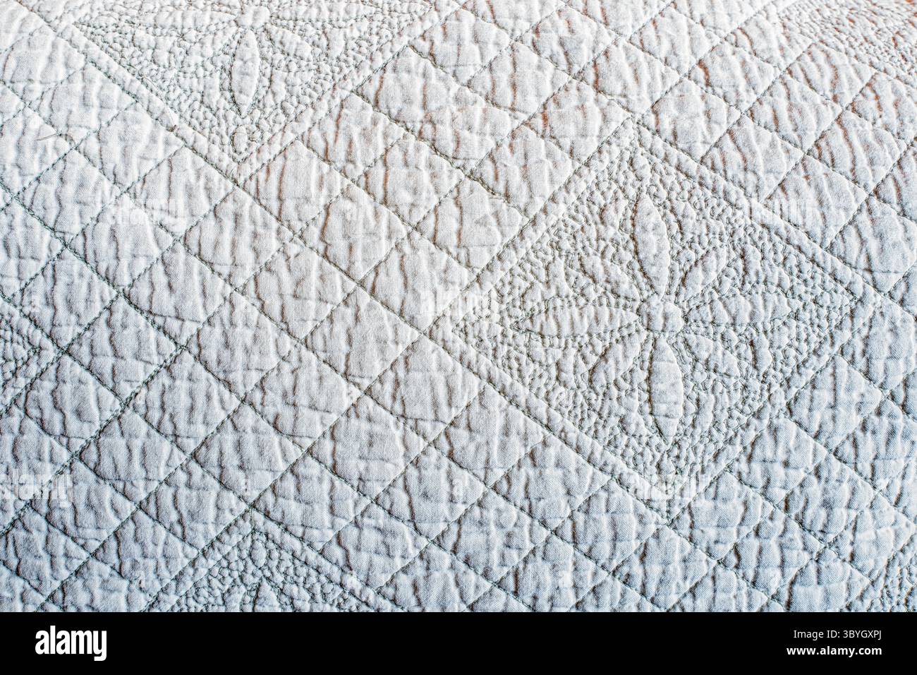 Les détails de la texture d'un couvre-lit tissé Banque D'Images