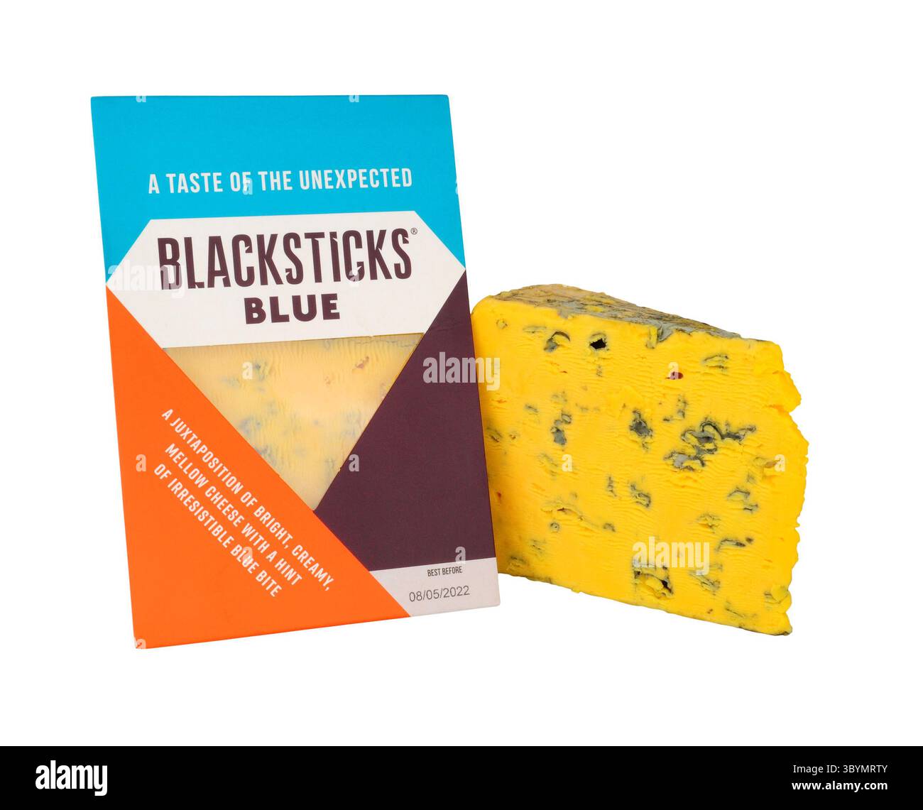 Fromage bleu crémeux Blacksticks fabriqué par Butlers Farmhouse Cheeses dans le Lancashire Royaume-Uni Banque D'Images