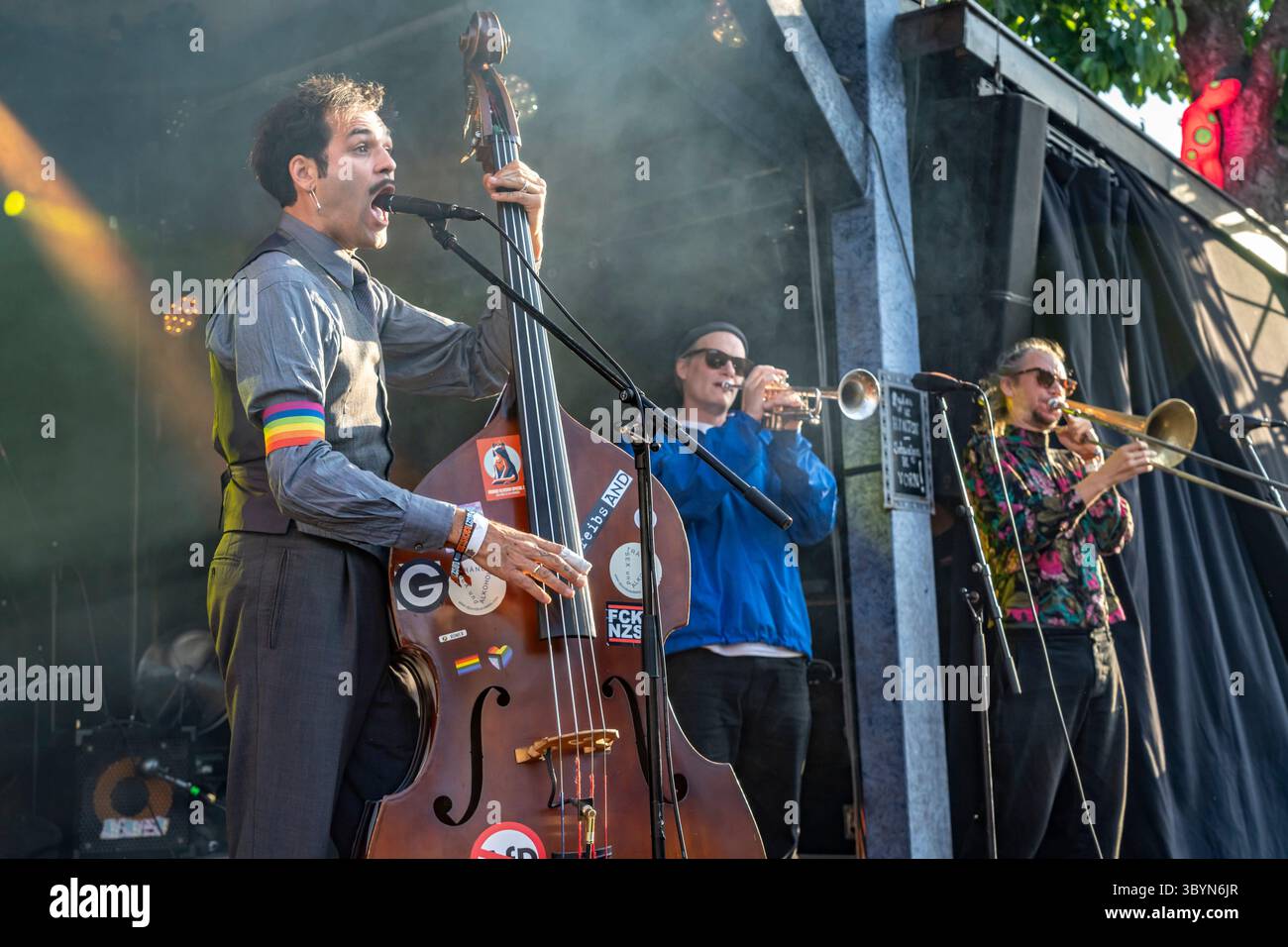 Die Band Boticelli Baby Live beim Orange Blossom Special Festival, Beverungen, Deutschland | Boticelli Baby Live au Orange Blossom Special Festiv Banque D'Images