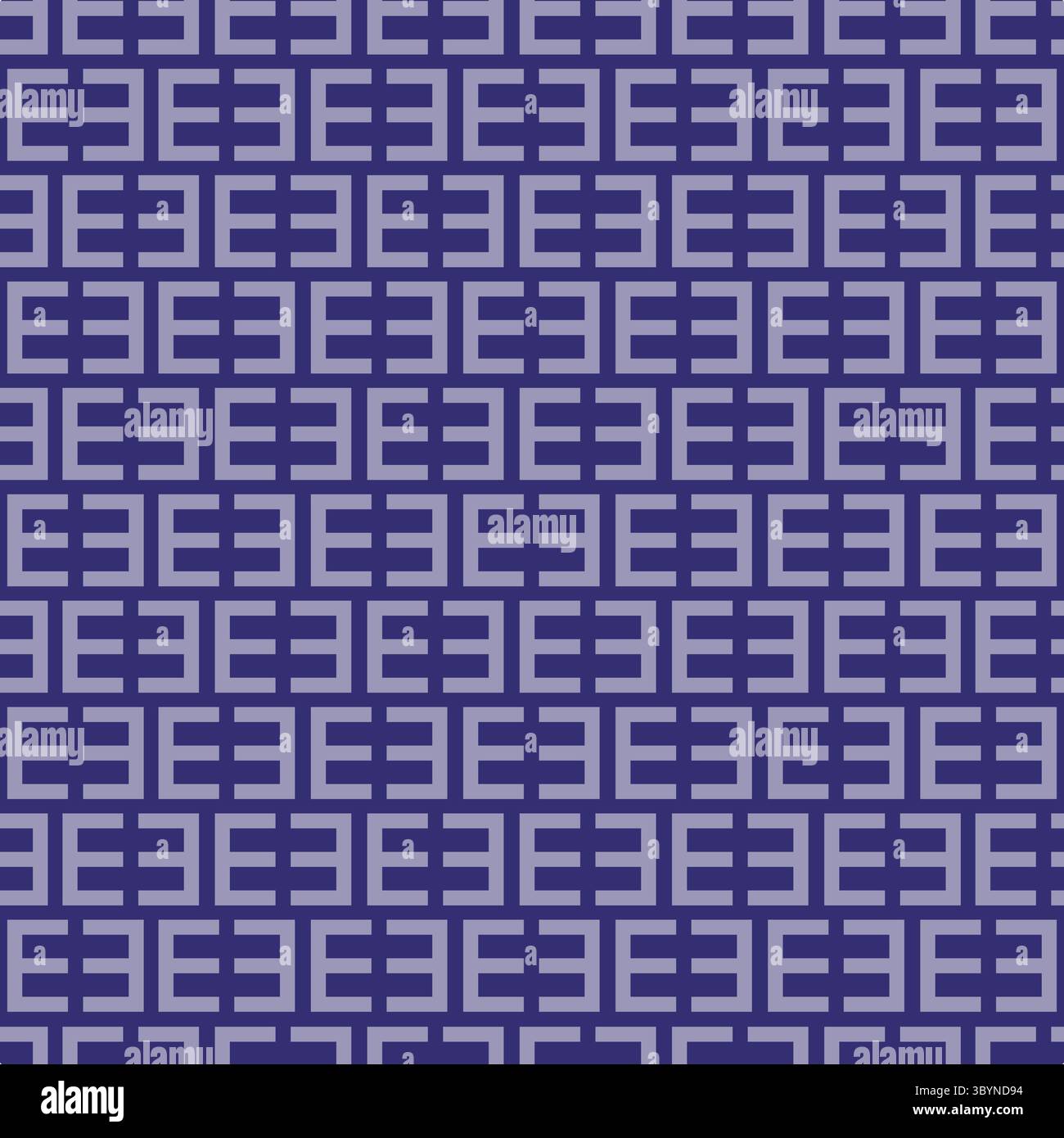 Motif abstrait sans couture avec des éléments rectangulaires répétitifs dans une palette de couleurs moderne, bleu foncé et bleu clair. Illustration de Vecteur
