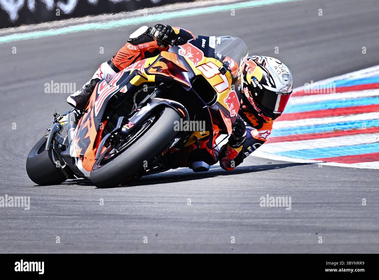 Brno, République tchèque. 20 juillet 2025. Le Grand Prix de la République tchèque, catégorie MotoGP Championnat du monde, à Brno, République tchèque, le 20 juillet 2025. Pedro Acosta d'Espagne, équipe Red Bull KTM Factory Racing. Crédit : Lubos Pavlicek/CTK photo/Alamy Live News Banque D'Images