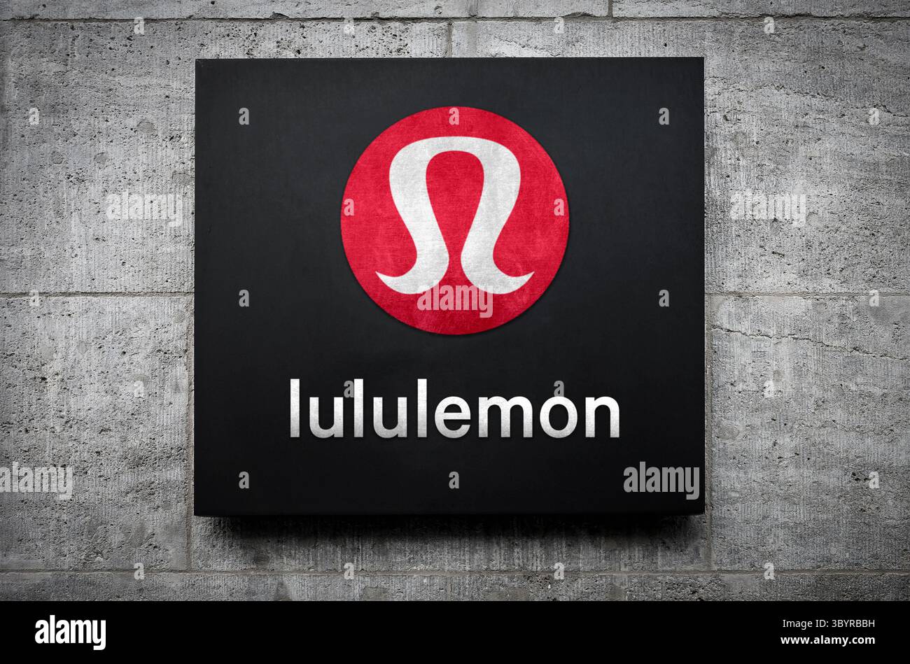 Logo de la société Lululemon - marque Modern Fitness WEA Banque D'Images