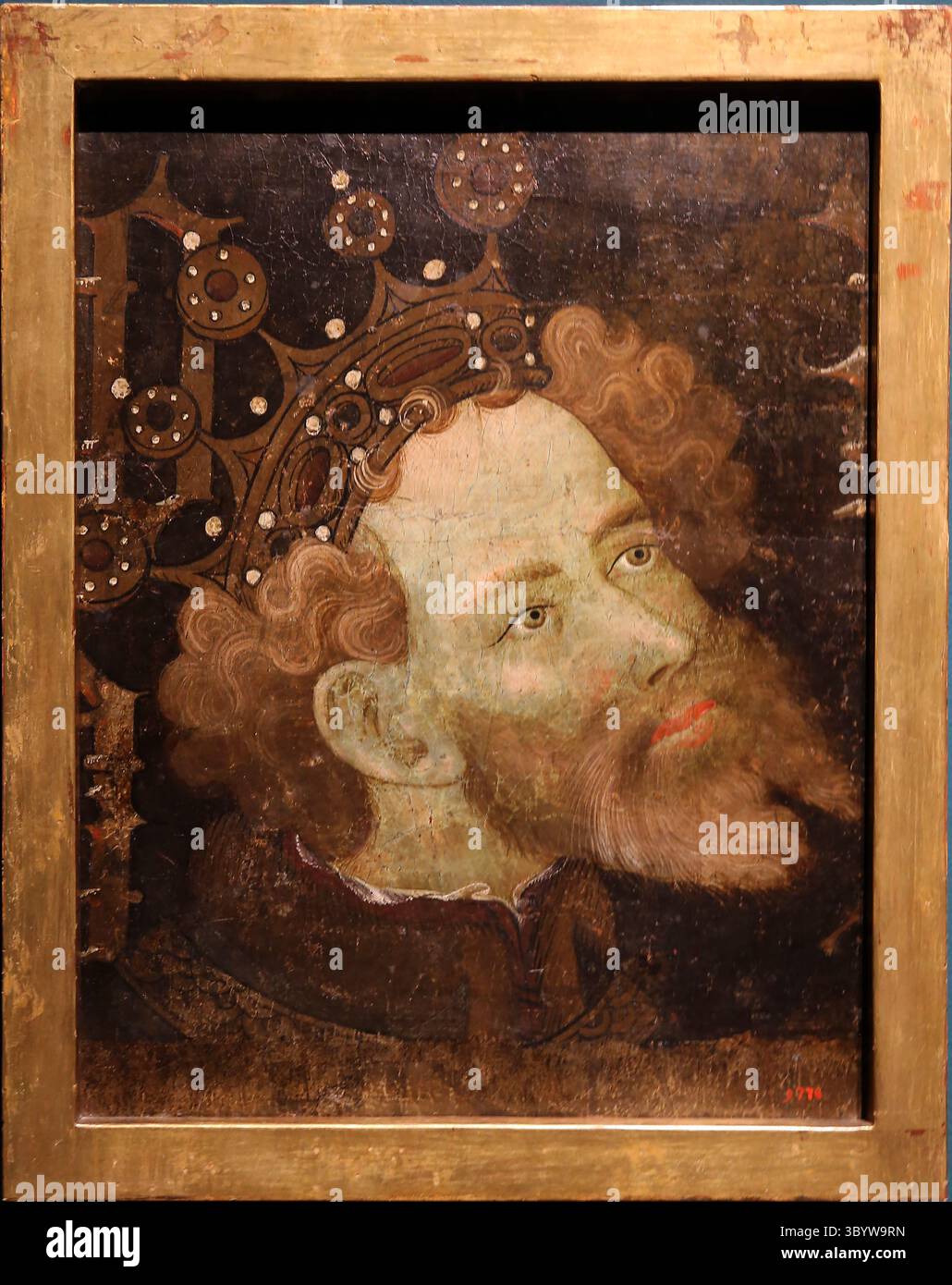 Pierre III d'Aragon (1239-1285). Roi d'Aragon. Valencia et Cout de Barcelone. Portrait de Jaume Mateu c. 1427. De la mairie de Valence. MNAC. BARC Banque D'Images