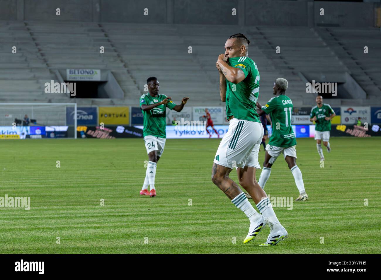 Radom, Pologne. 20 juillet 2025. PKO BP Ekstraklasa match entre Radomiak Radom et Pogoń Szczecin. Sur la photo : Maurides ; Radomiak Radom. Crédit : Bartlomiej Wisniewski/Cyberfocus/Alamy Live News Banque D'Images