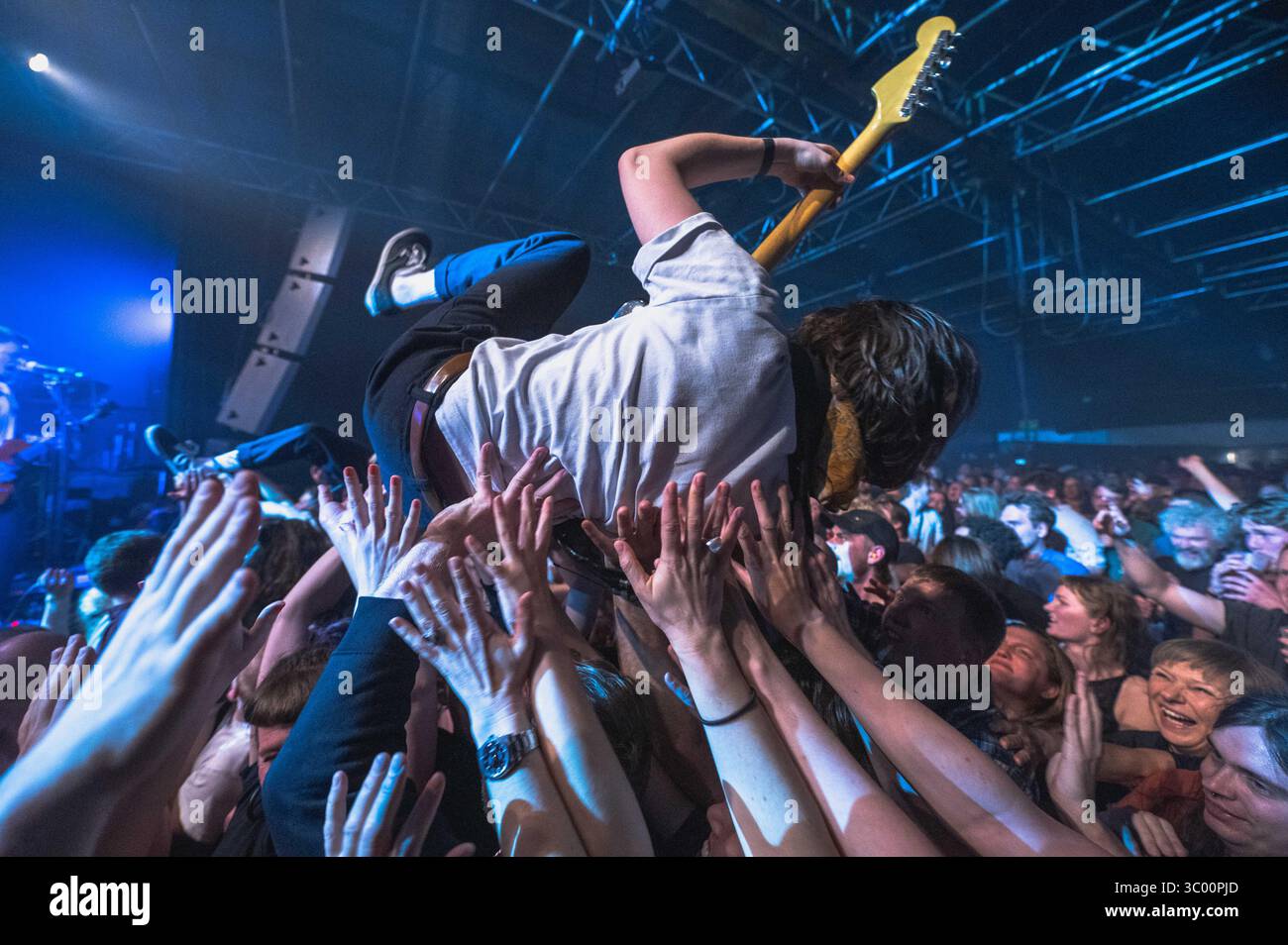 22 avril 2022, Danemark, Copenhague : Copenhague, Danemark. 22 avril 2022. Le groupe de punk rock norvégien Honningbarna donne un concert au Pumpehuset à Copenhague., Credit :Nikolaj Bransholm / ZUMA Press (Credit image : © Nikolaj Bransholm/Gonzales photo via ZUMA Press) Banque D'Images