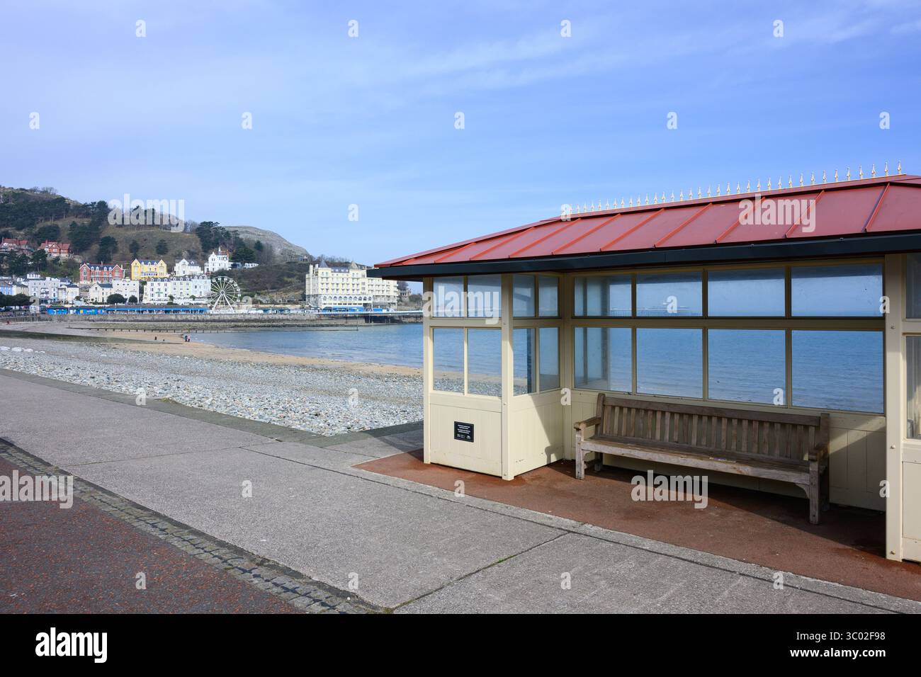 Refuge balnéaire de style Victoria sur la côte nord du pays de Galles à Llandudno Banque D'Images