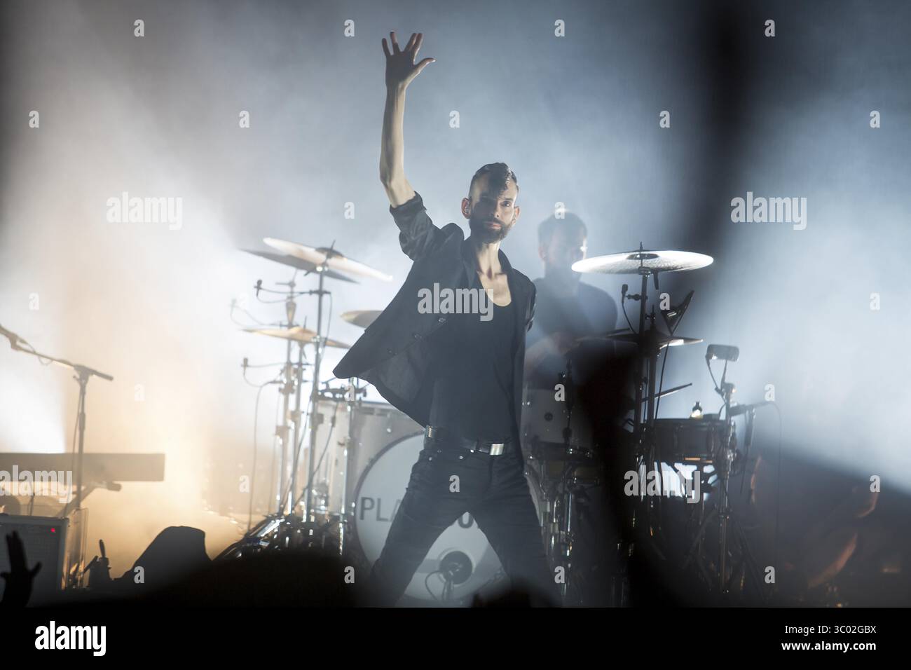 16 octobre 2016 - Oslo, Angleterre, Norvège - le groupe de rock anglais placebo donne un concert au Sentrum Scene à Oslo. Ici, le musicien Stefan Olsdal est vu en direct sur scène. Norvège, 16/10 2016...placebo (crédit image : © Tord Litleskare/Gonzales photo via ZUMA Press) Banque D'Images