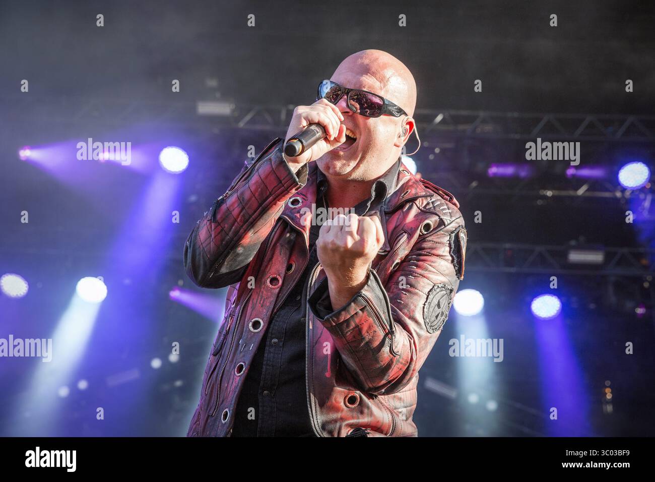 7 juin 2018 - SÃÂ¶Lvesborg, Blekinge, Suède - Suède, Solvesborg - 07 juin 2018. Le groupe allemand de speed metal Helloween donne un concert live lors du festival suédois Sweden Rock Festival 2018. Ici, le chanteur Michael Kiske est vu en direct sur scène. (Crédit photo : Gonzales photo - Terje Dokken) (crédit image : © Terje Dokken/Gonzales photo via ZUMA Press) Banque D'Images