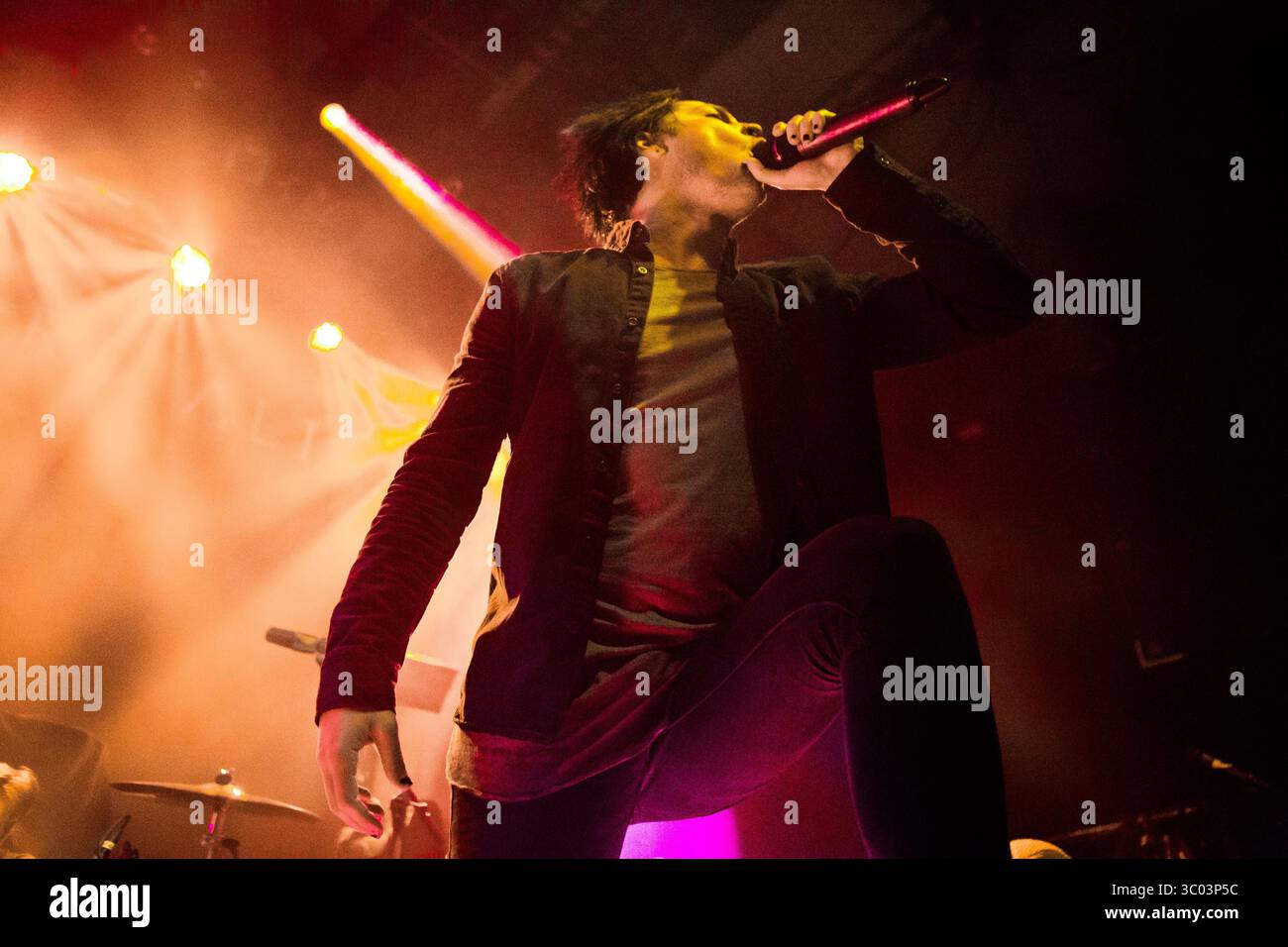 23 mars 2017 - Oslo, Angleterre, Norvège - le groupe de metalcore américain The Word Alive donne un concert au Rockefeller à Oslo. Ici, le chanteur Tyler Smith est vu en direct sur scène. Norvège, 23/03 2017. (Crédit image : © Per-Otto Oppi/Gonzales photo via ZUMA Press) Banque D'Images