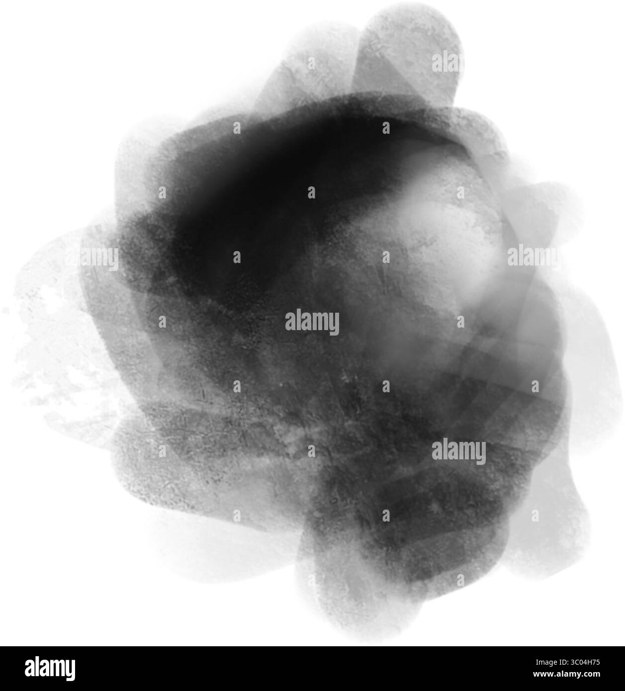 Un effet d'ombre lisse et flou créant une courbe douce sur un fond blanc éclatant, suggérant lumière et forme. Illustration de Vecteur