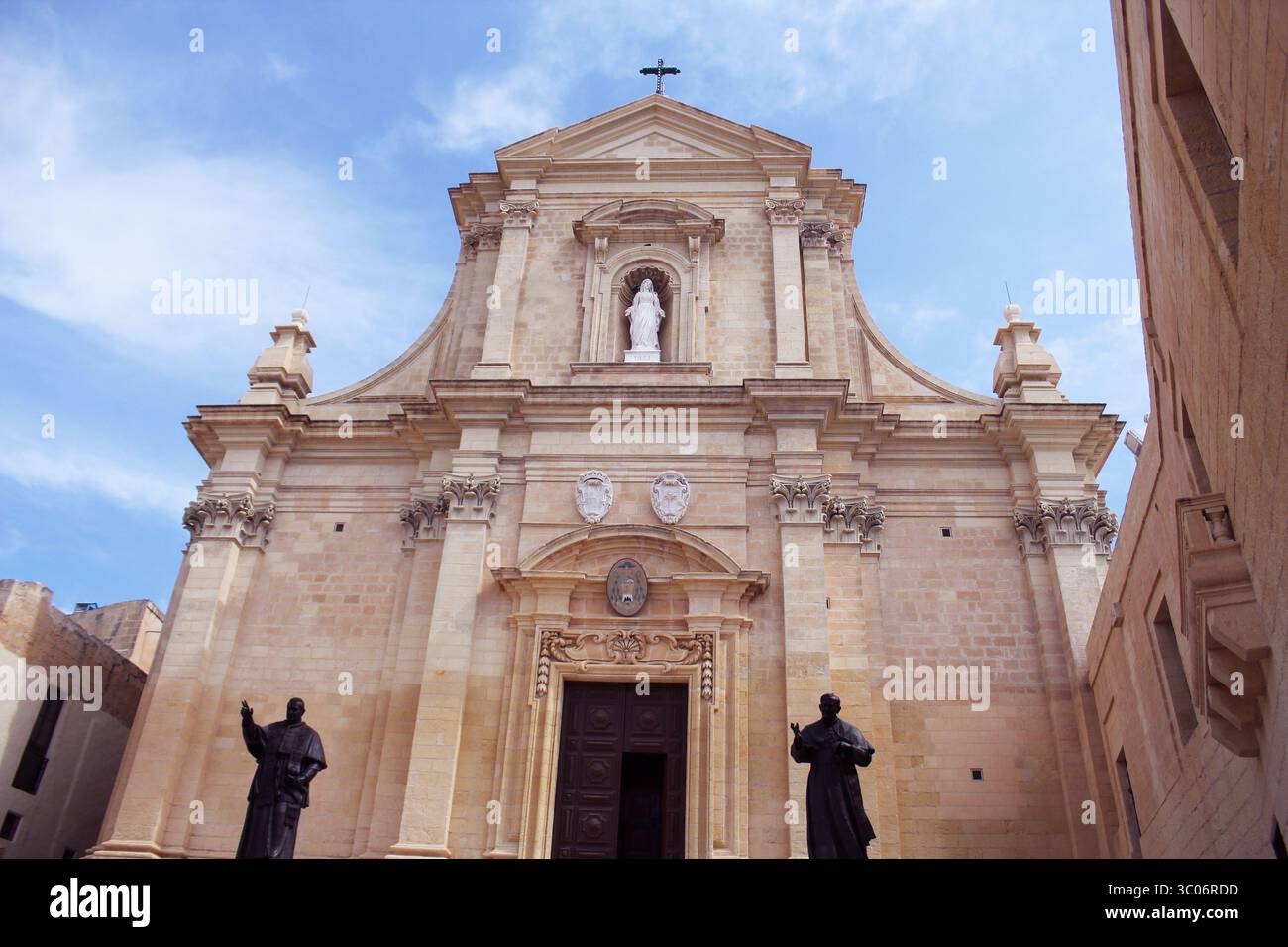 Cathédrale de la Citadelle de Victoria à Gozo une des îles maltaises Banque D'Images