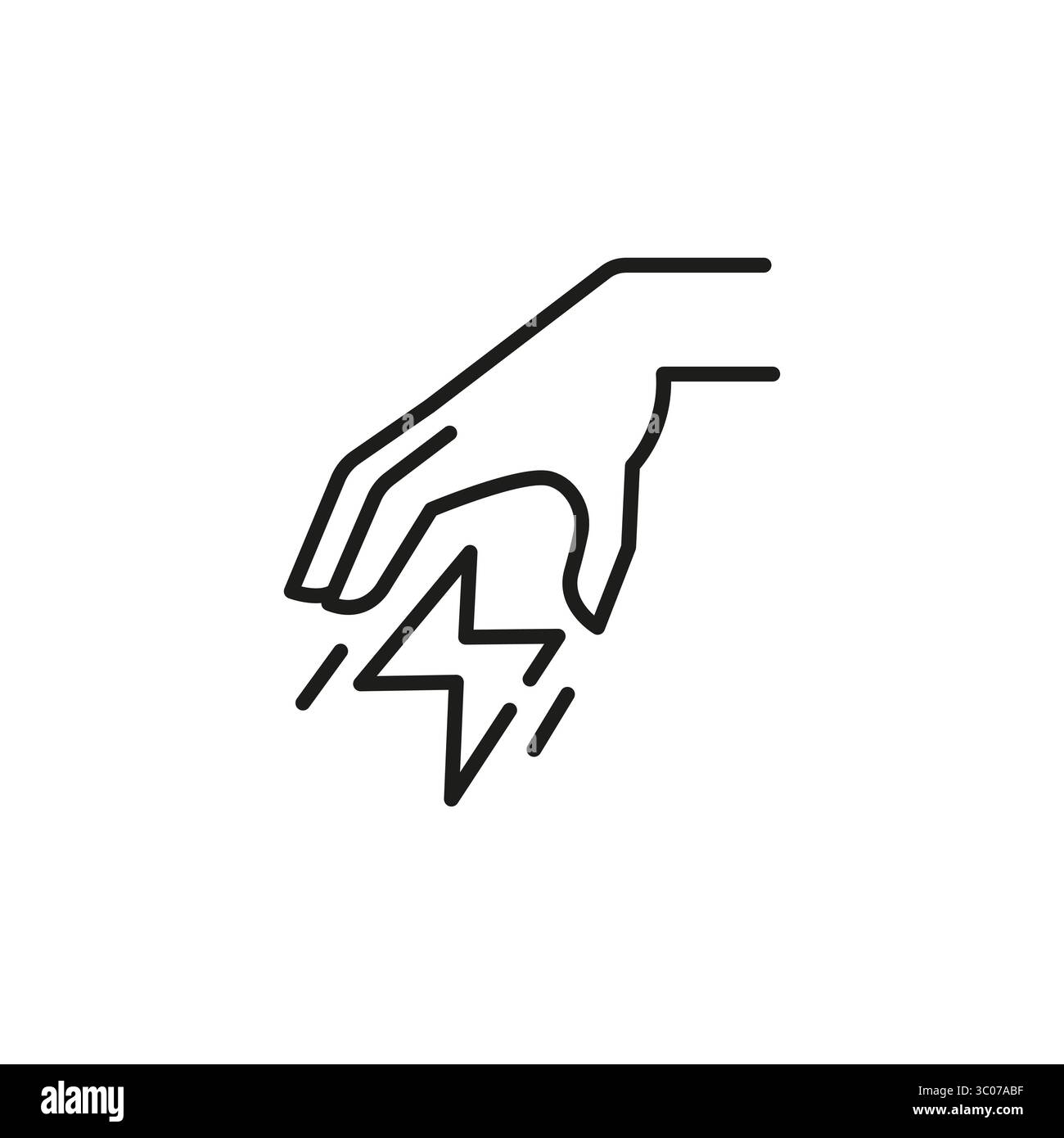 Icône d'alimentation électrique Illustration de Vecteur