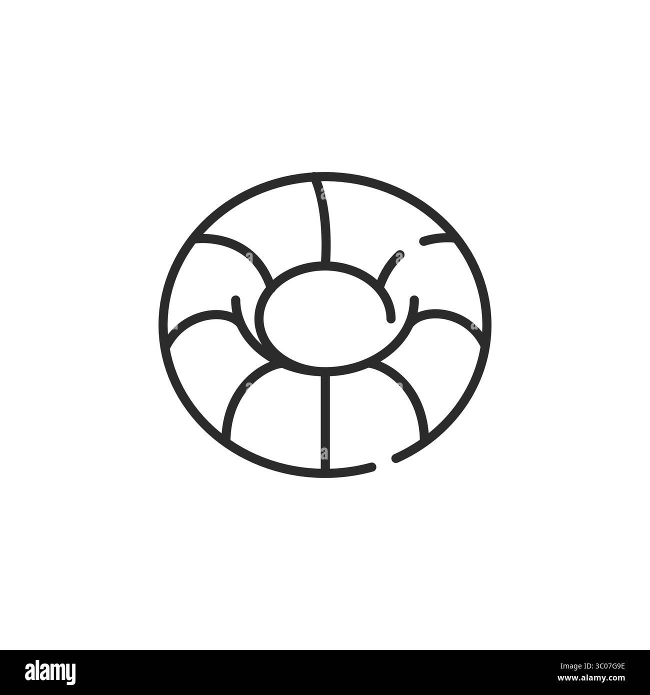 Icône de bouée de sauvetage Illustration de Vecteur