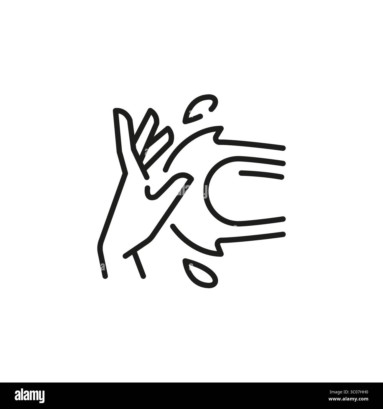 Icône puissance hydraulique Illustration de Vecteur