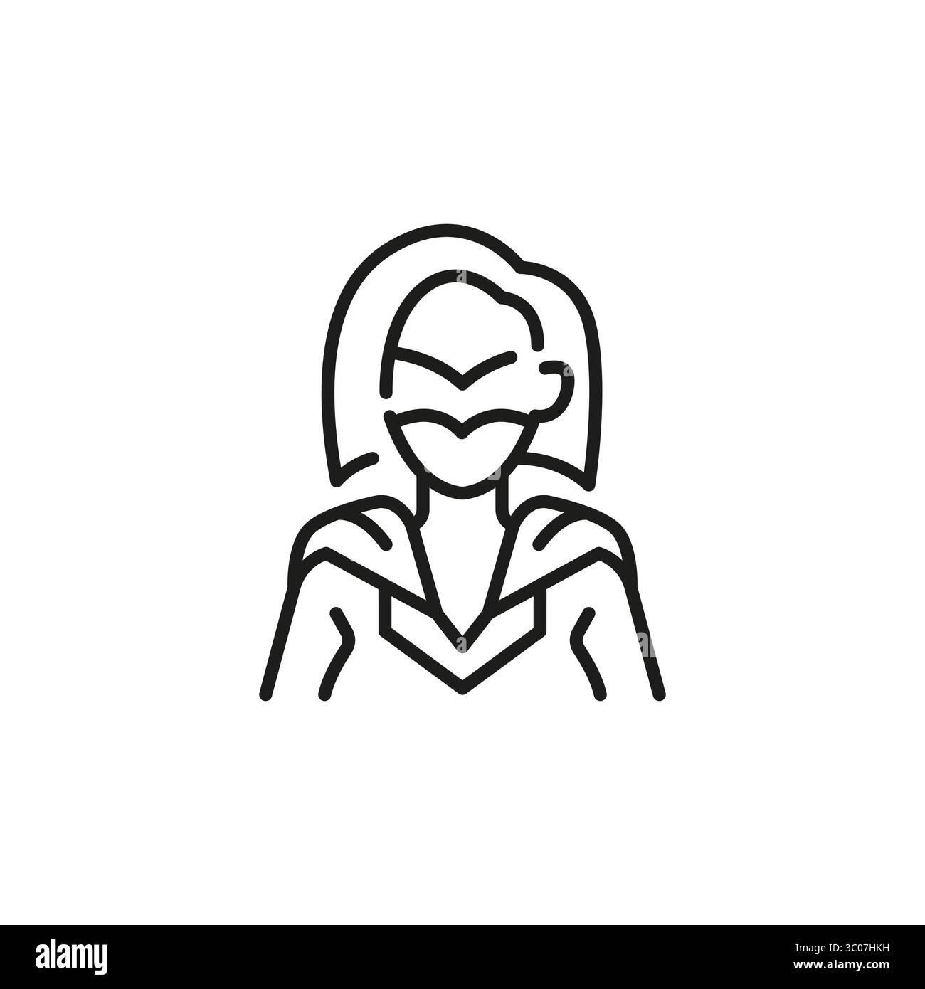 Icône Superwoman Illustration de Vecteur