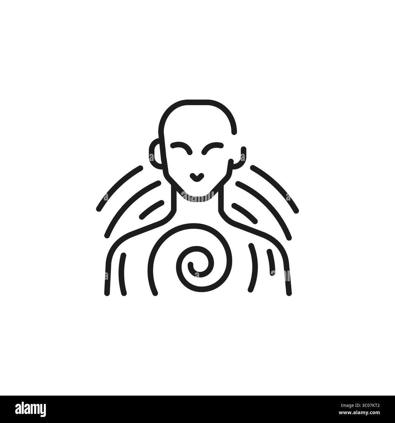 Icône de lecture mentale Illustration de Vecteur