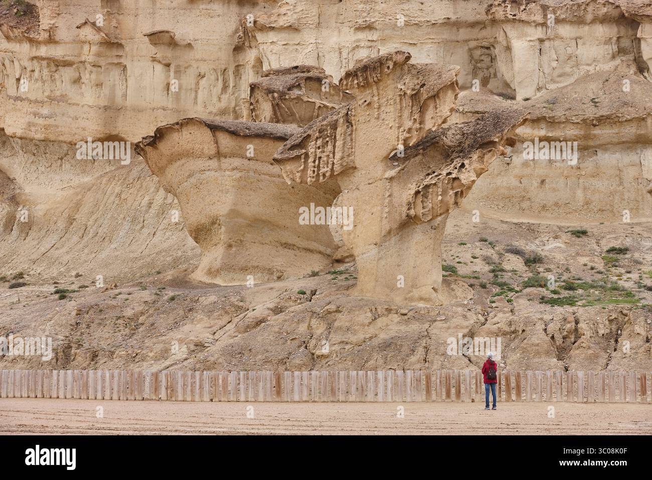 Pittoresque énorme formation de sable à Murcie. Gredas de Bolnuevo. Espagne Banque D'Images Pittoresque énorme formation de sable à Murcie. Gredas de Bolnuevo. Espagne Banque D'Images